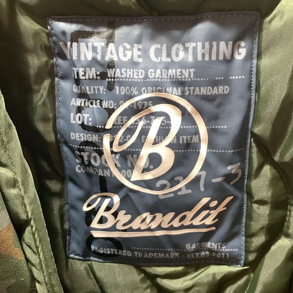 Brandit M65 Men’s Medium Flecktarn Standard Tactical Parka w/ Hood & Liner - Picture 3 of 7